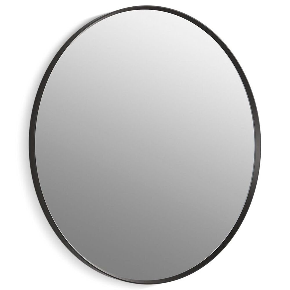 Kohler Essential Round Vanity Mirror in Matte Black, , large