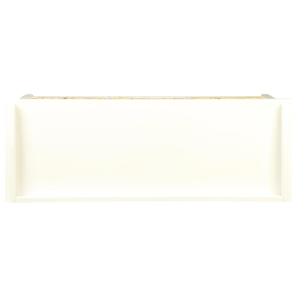 Hearth and Haven Flavius Storage Bench with Rattan Baskets in White and Brown, , large