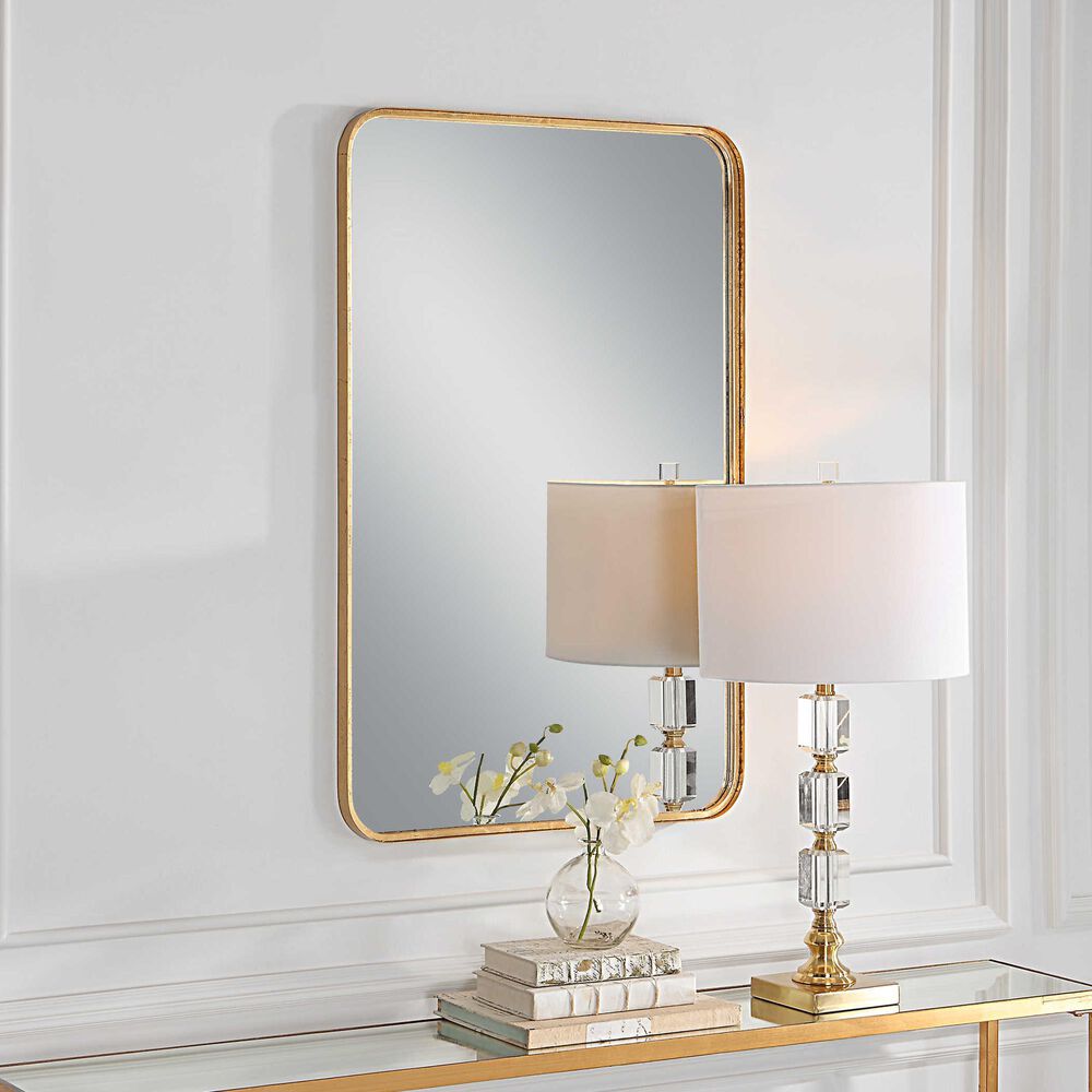 Salt &amp; Light 38&quot; x 24&quot; Wall Mirror in Gold Leaf, , large