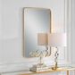Salt & Light 38" x 24" Wall Mirror in Gold Leaf, , large