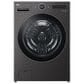 LG 5 Cu. Ft. Smart Front Load Washer with Pedestal in Black Steel, , large