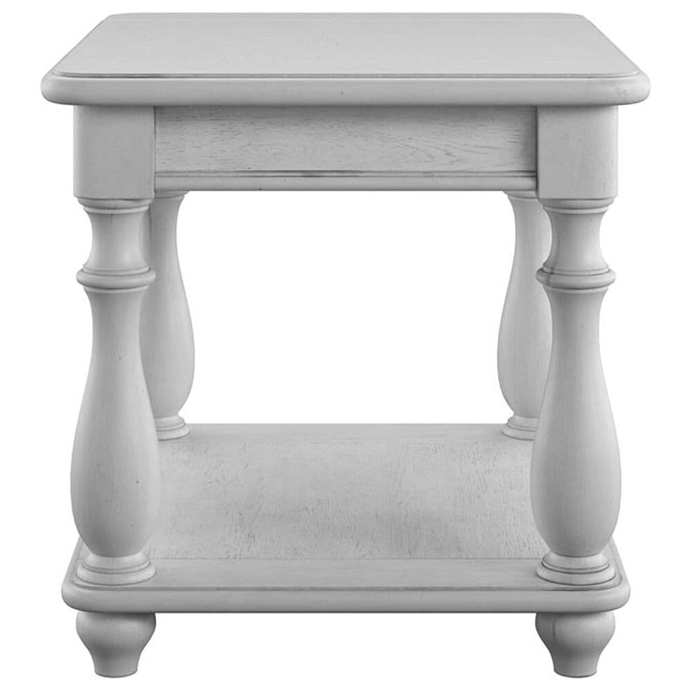 Golden Wave Furniture New Haven Square End Table in Oyster Shell, , large