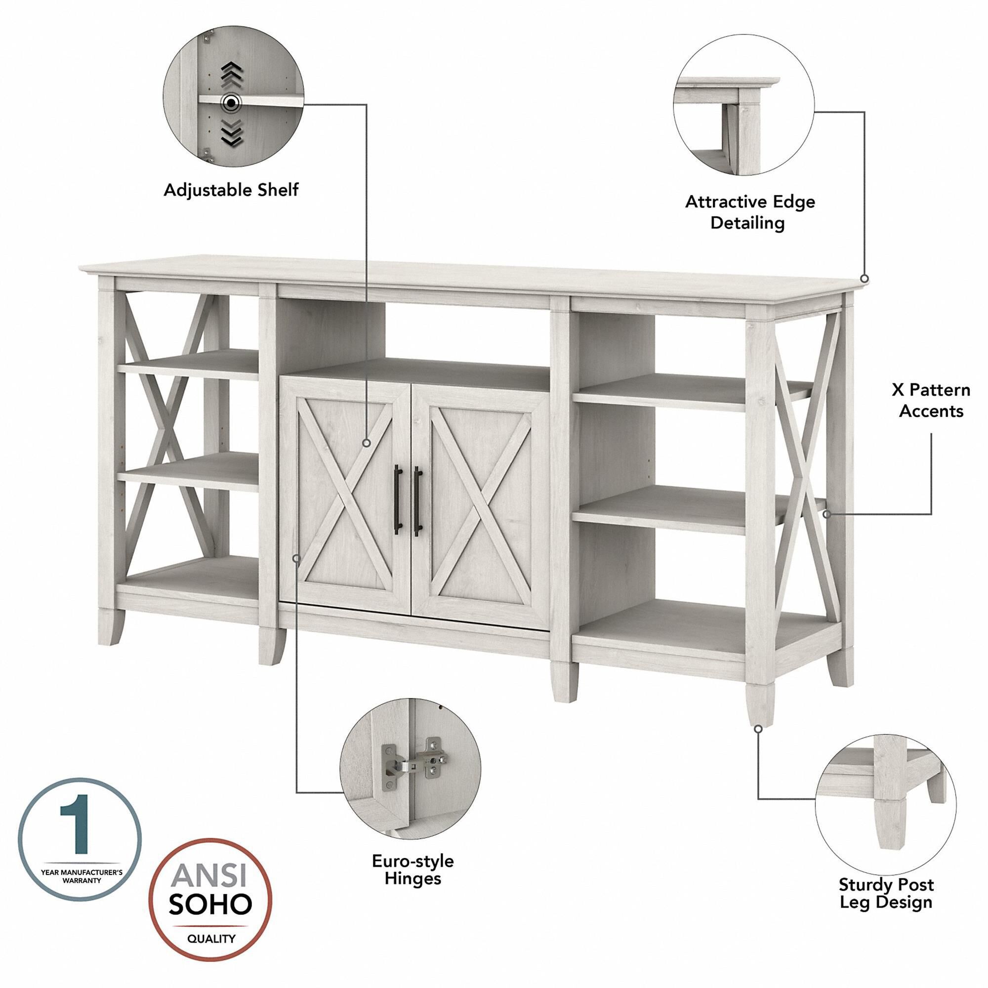 Bush furniture key west tall top tv stand for 65 inch tv