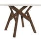 Blue River Venus and Lima 5-Piece Dining Set with Gray Cushion in Walnut and White, , large