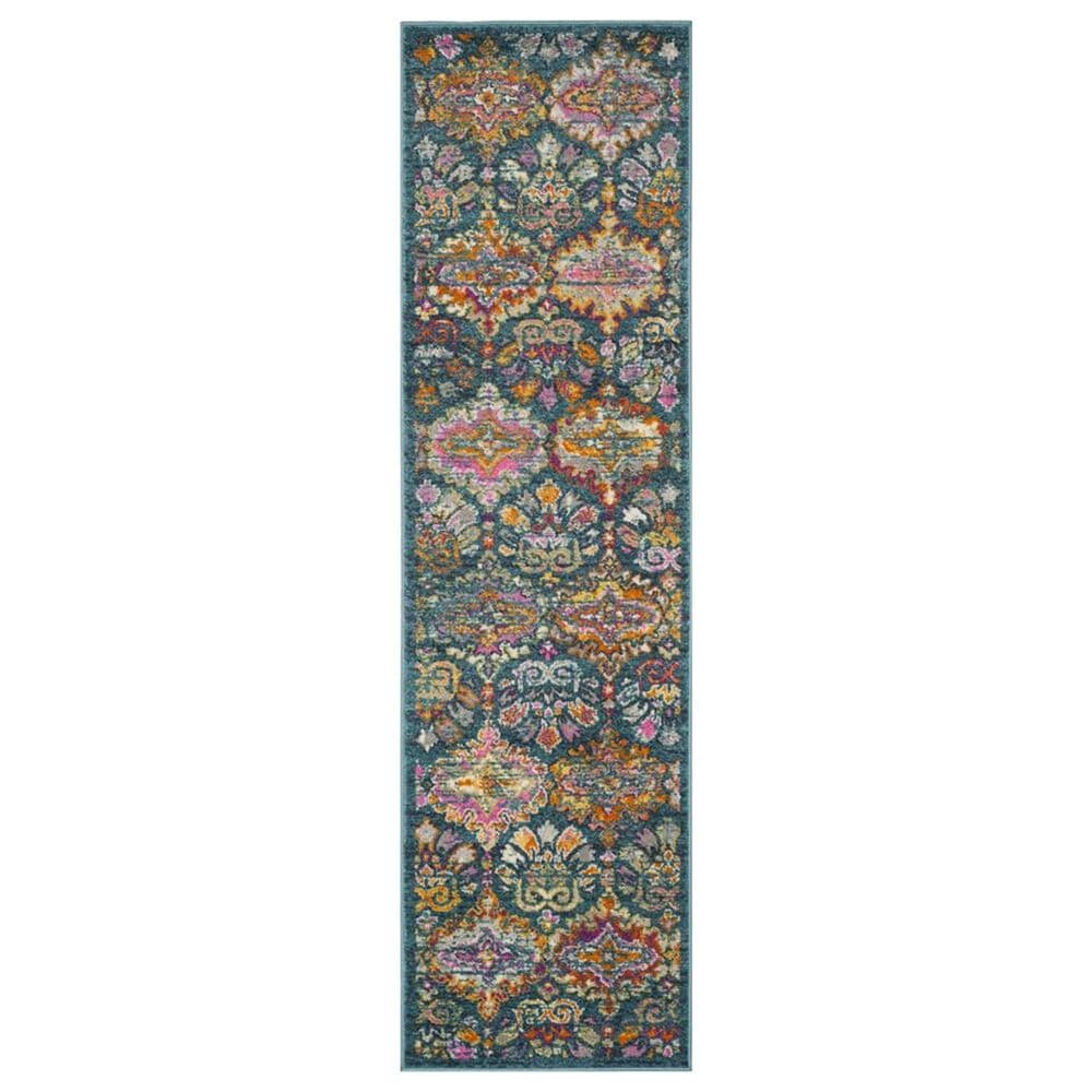 Safavieh Madison MAD144A 2"3" x 8" Blue and Orange Runner, , large