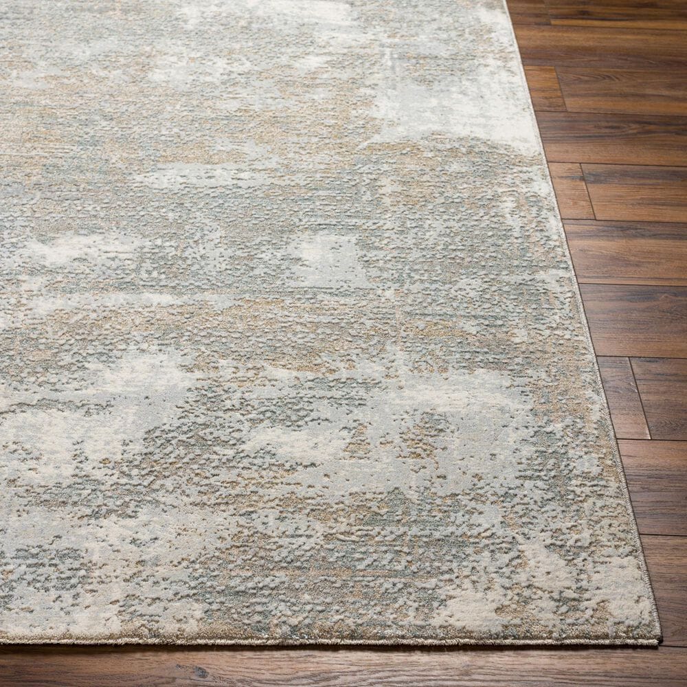 Surya Brunswick 5&#39; x 7&#39;5&quot; Cream, Tan, Taupe, Blue, Gray and Seafoam Area Rug, , large