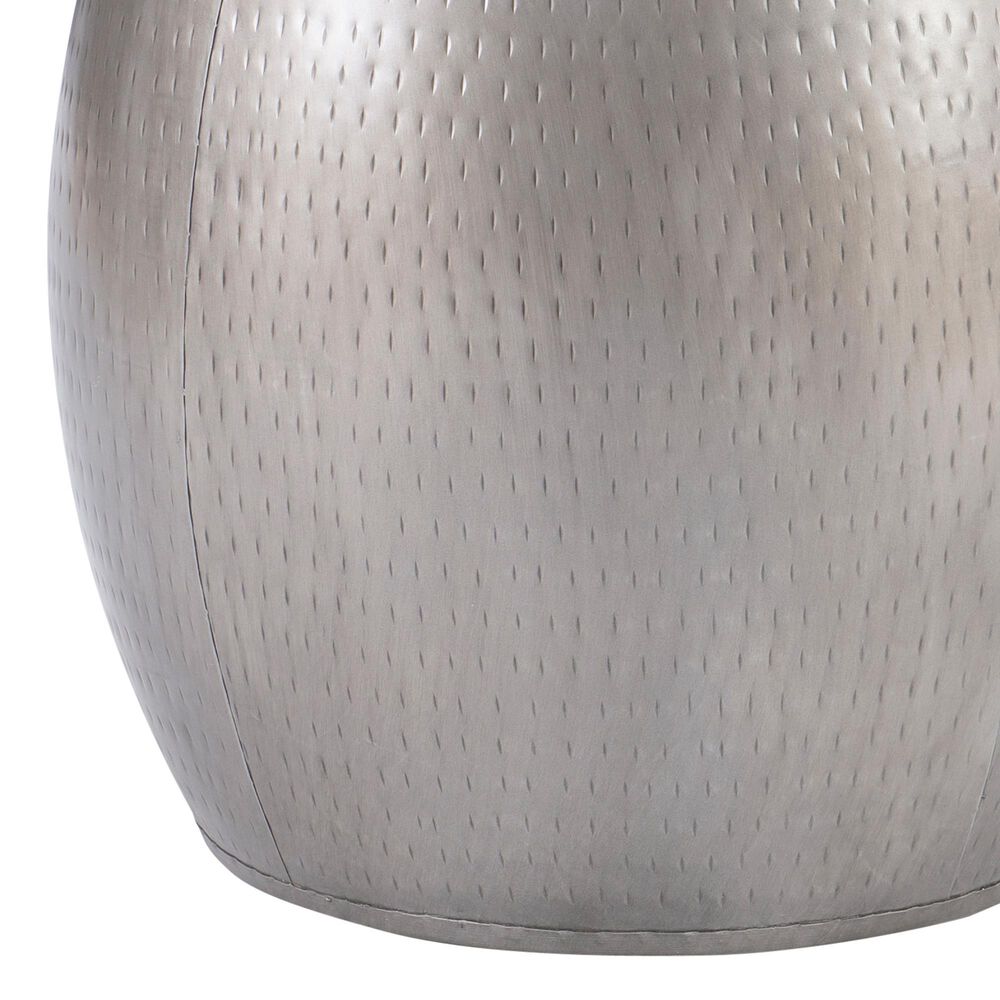 Linon Home Decor Royce 19" Drum Side Table with Storage in Brass, , large