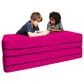 Jaxx Zipline Big Kids Modular Sofa & Ottoman in Fuchsia, , large