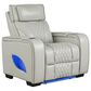Titanic Furniture All Star Power Recliner with Power Headrest in Gray, , large