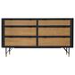 Blue River Saratoga 4-Piece Queen Bed Set in Black and Natural, , large