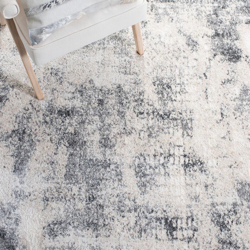Safavieh Aston ASN704 6&#39; x 9&#39; Ivory and Grey Area Rug, , large