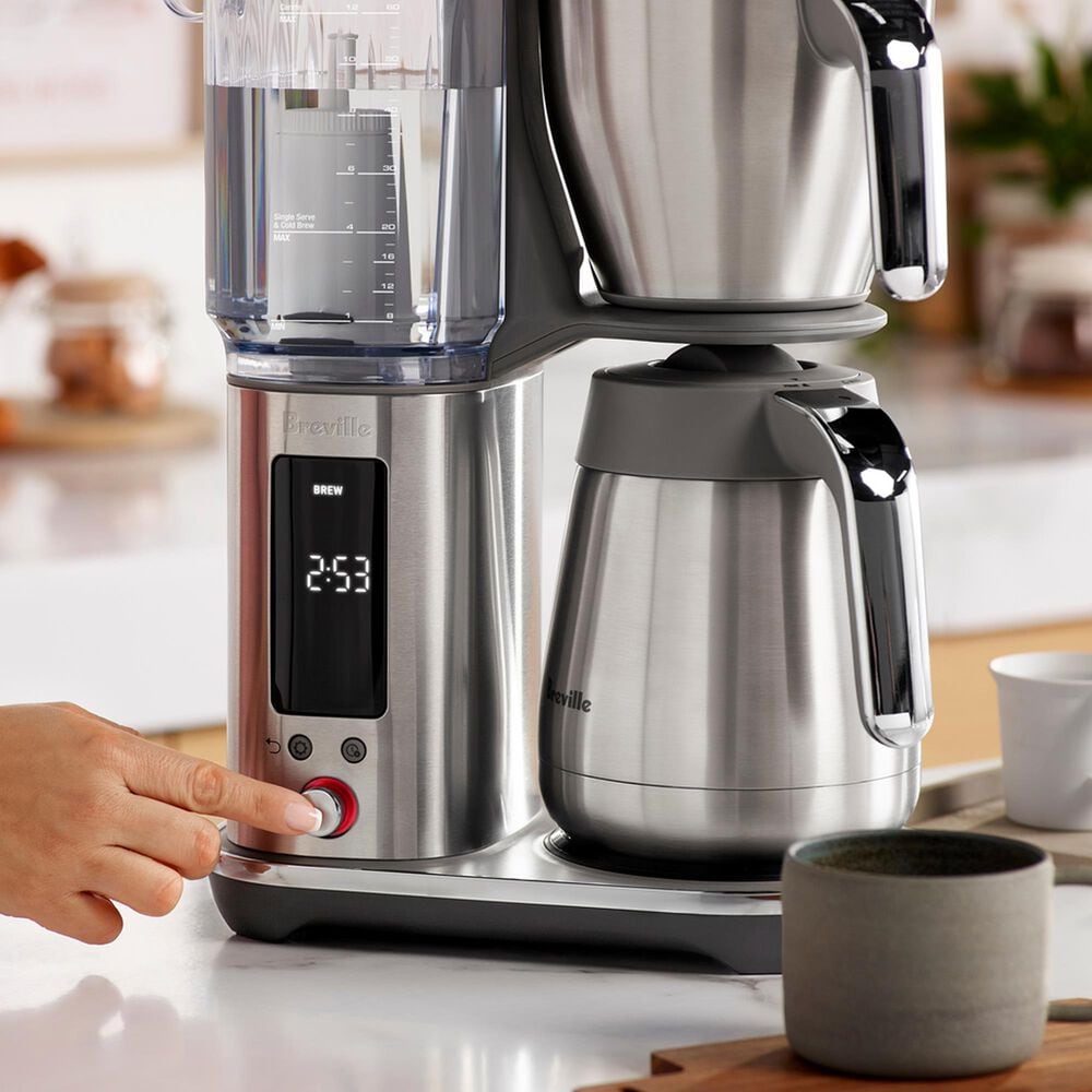 Breville Luxe Brewer 12-Cup Drip Coffee Maker with Thermal Carafe in Brushed Stainless Steel, , large