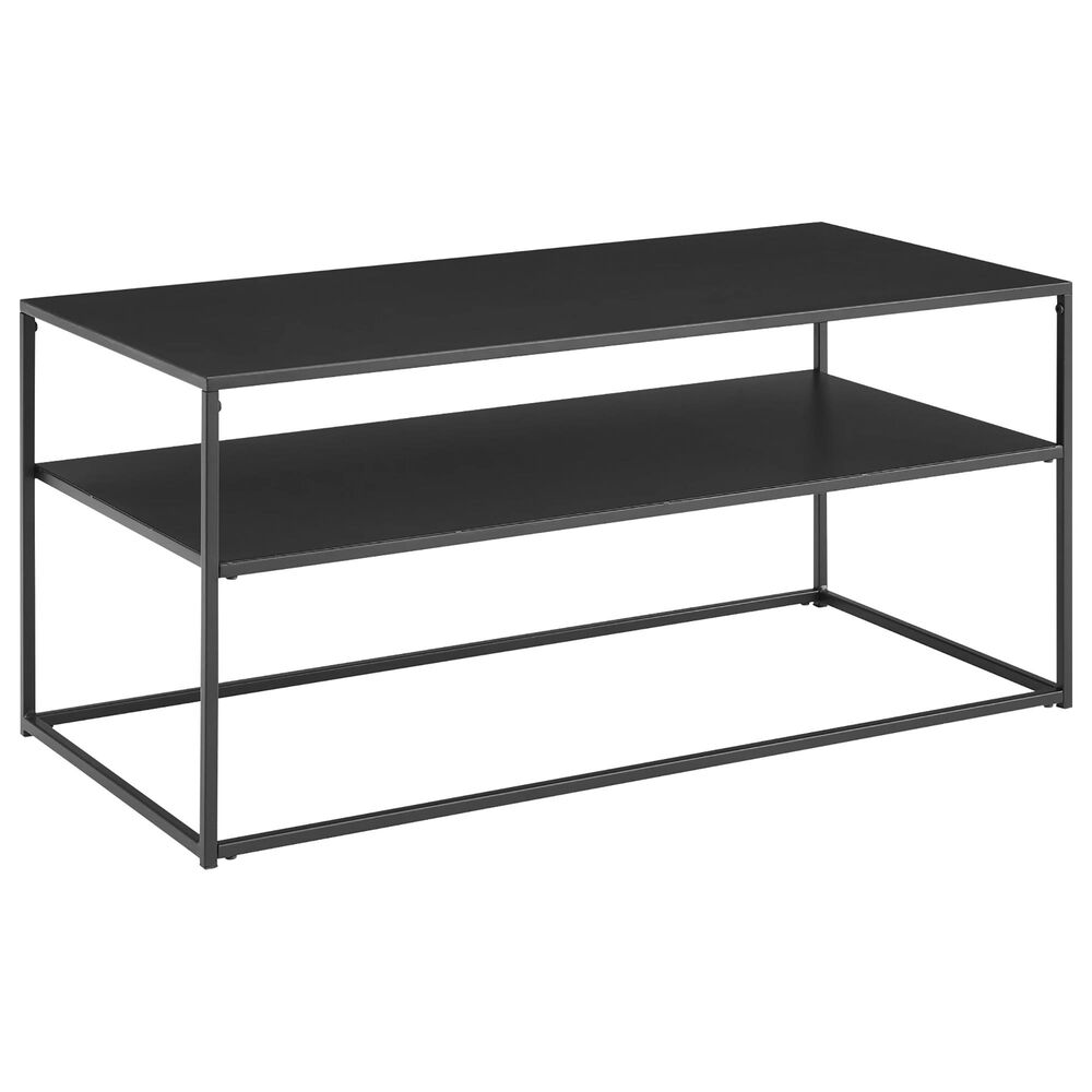 Crosley Furniture Braxton Coffee Table in Matte Black Nebraska