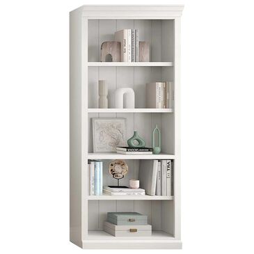 Wycliff Bay Abby Open Bookcase in White, , large