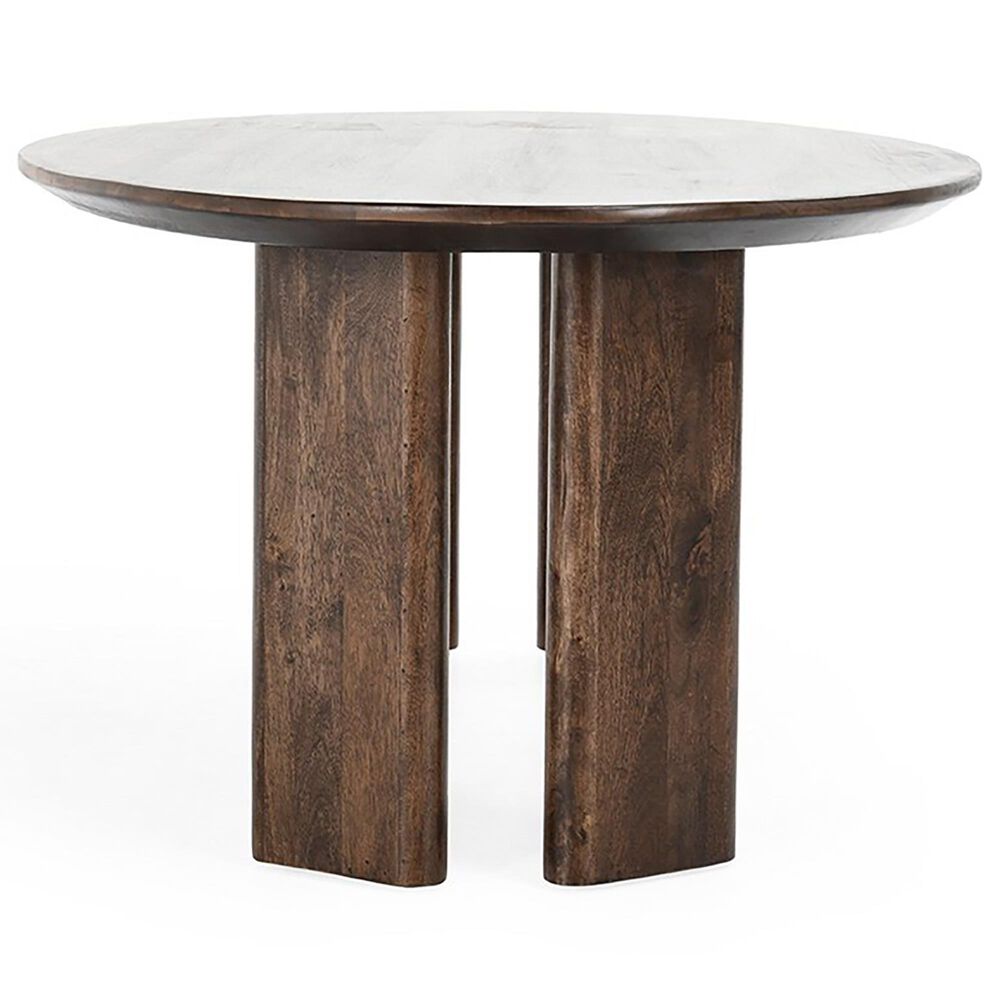 Classic Home Norwood Mango Wood 78&quot; Dining Table Bark Brown, , large