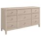 Riverside Furniture Carmella 9-Drawer Dresser in Pebble Oak, , large