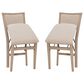Linon Home Decor Keira Folding Chair in Grey Wash (Set of 2), , large