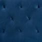 Baxton Studio Felix King Upholstered Panel Headboard in Navy Blue, , large