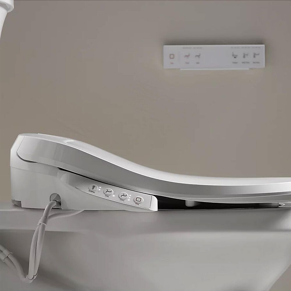 Kohler PureWash E700 Elongated Bidet Toilet Seat with Remote Control in White, , large