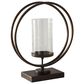 Signature Design by Ashley Jalal Candle Holder in Antique Gold, , large