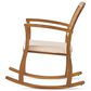 Noble House Selma Patio Rocking Chair in Cream, , large