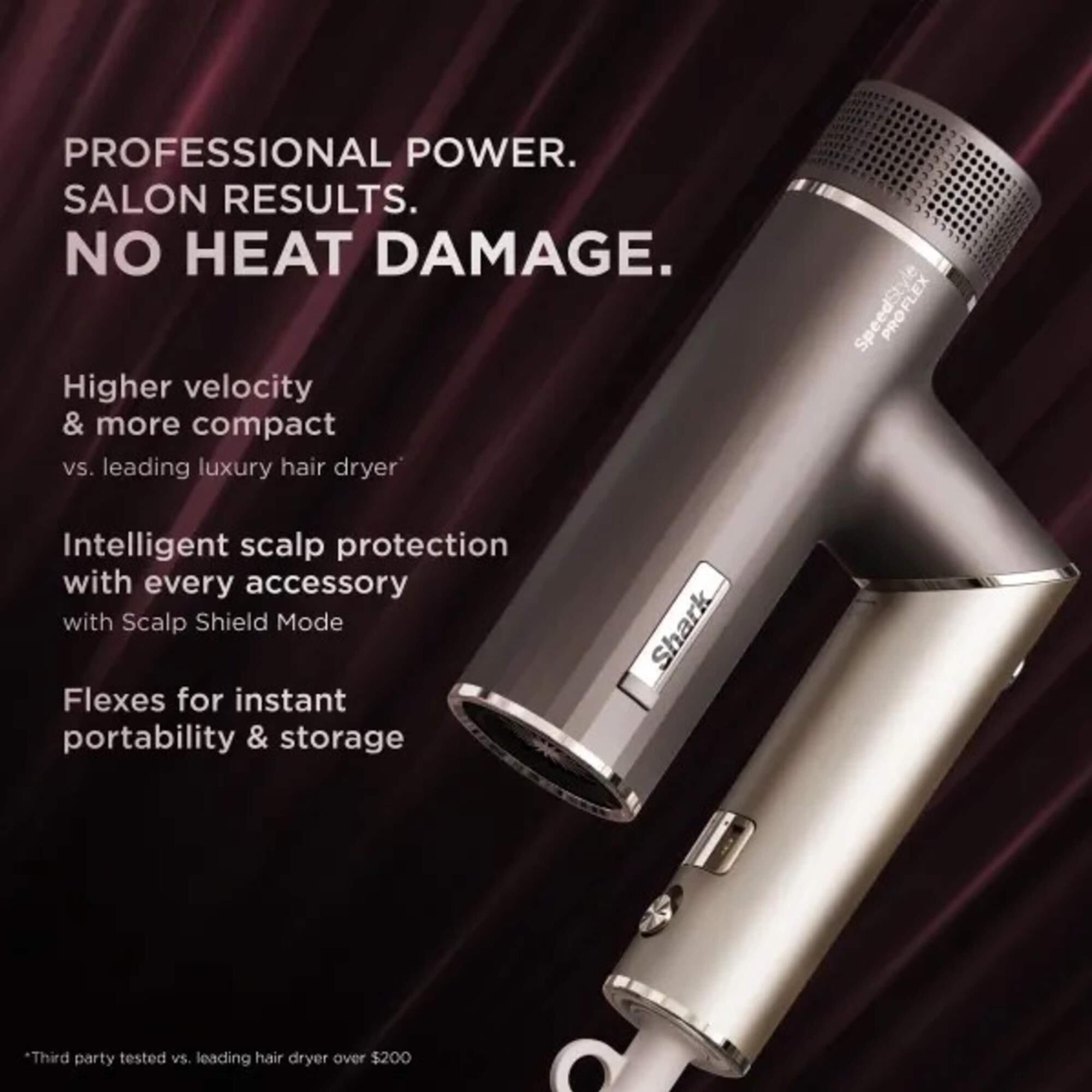 Shark SpeedStyle Pro Flex Hair Dryer System in Metallic Gray
