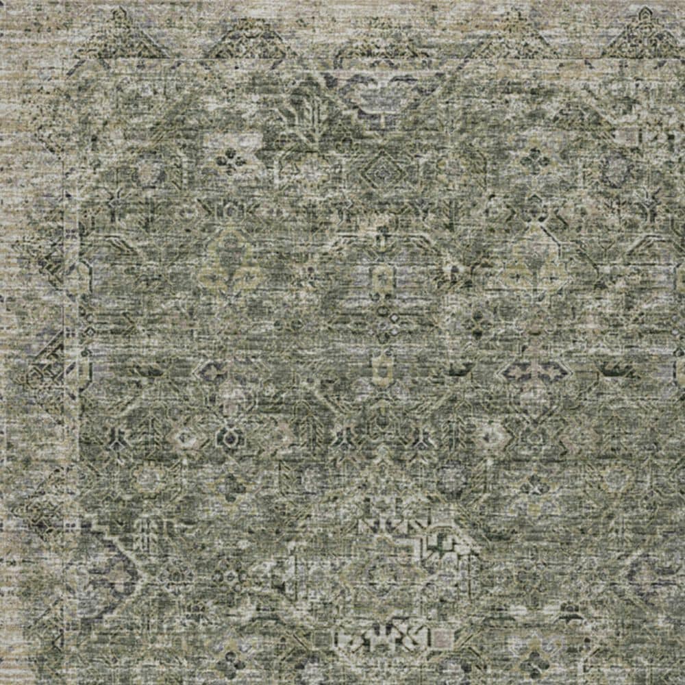 Dalyn Rug Company Tuscany 2&#39;6&quot; x 12&#39; Green Indoor/Outdoor Runner, , large