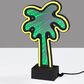 Adesso Infinity Neon Palm Tree Lamp in Black, , large