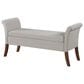 Pacific Landing Farrah Upholstered Rolled Arms Storage Bench Beige and Brown, , large