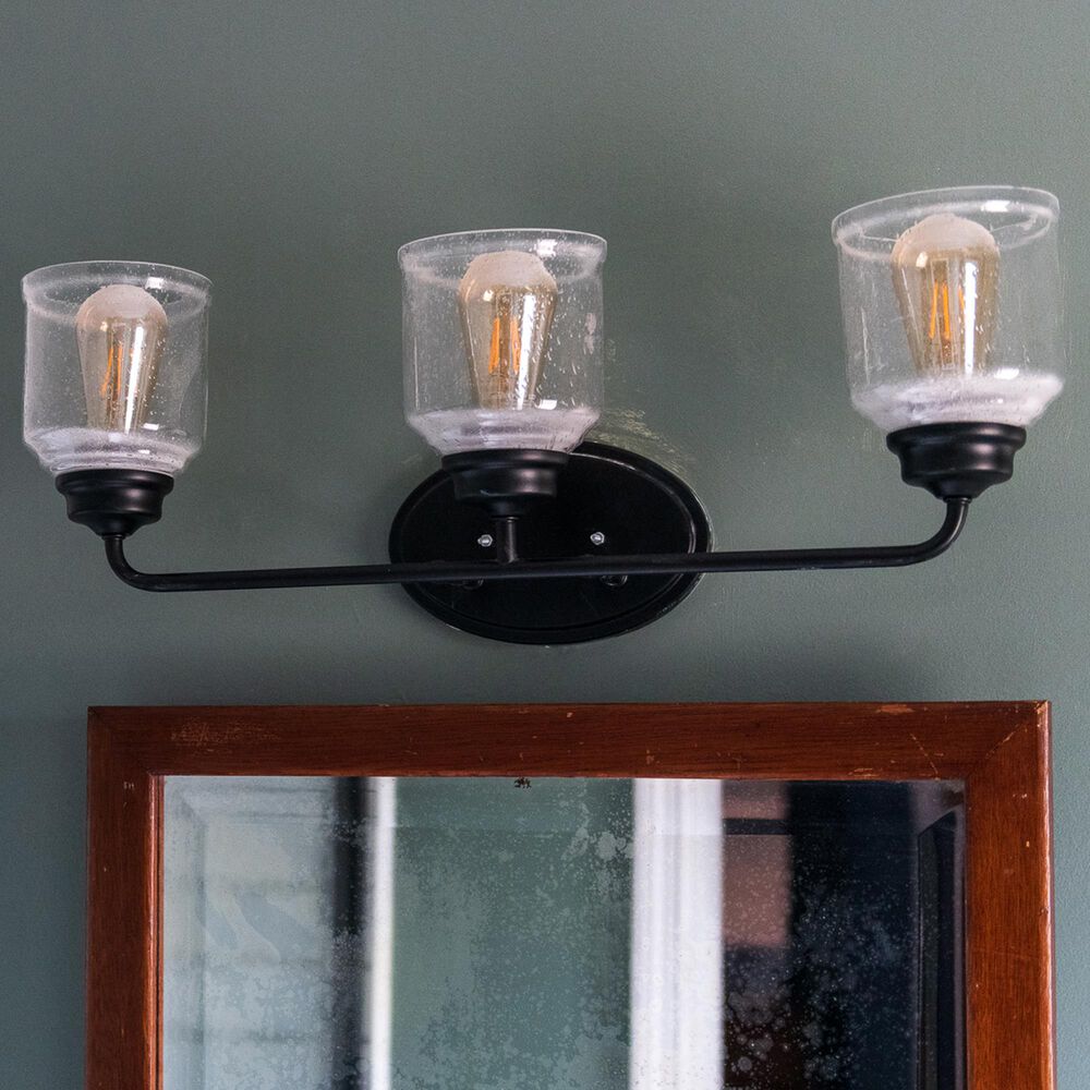 Maxim Lighting Acadia 3-Light Bath Vanity in Black, , large