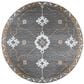 Dalyn Rug Company Sedona 4" Round Charcoal Indoor/Outdoor Area Performance Rug, , large