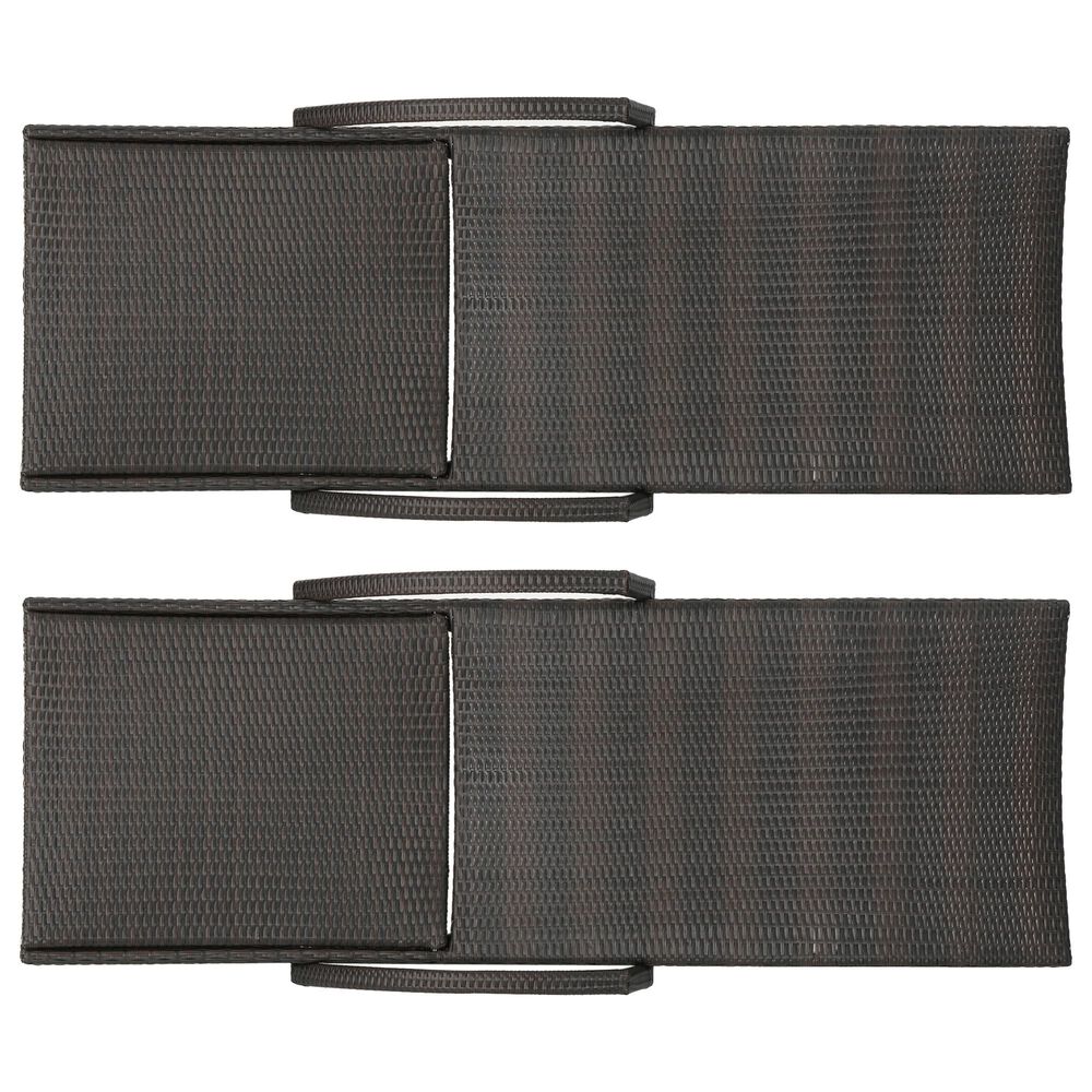 Noble House Salem Patio Chaise Lounge in Multi-Brown &#40;Set of 2&#41;, , large