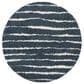 Safavieh Venus Shag 5"3" Round Dark Grey and Ivory Area Rug, , large