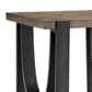 Nicolette Home Bowden End Table in Rustic Honey and Distressed Iron, , large