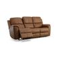 Flexsteel Henry Power Reclining Sofa with Headrests and Lumbar in Caramel, , large