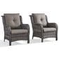 Sunwell Garden Patio Chair in Gray (Set of 2), , large