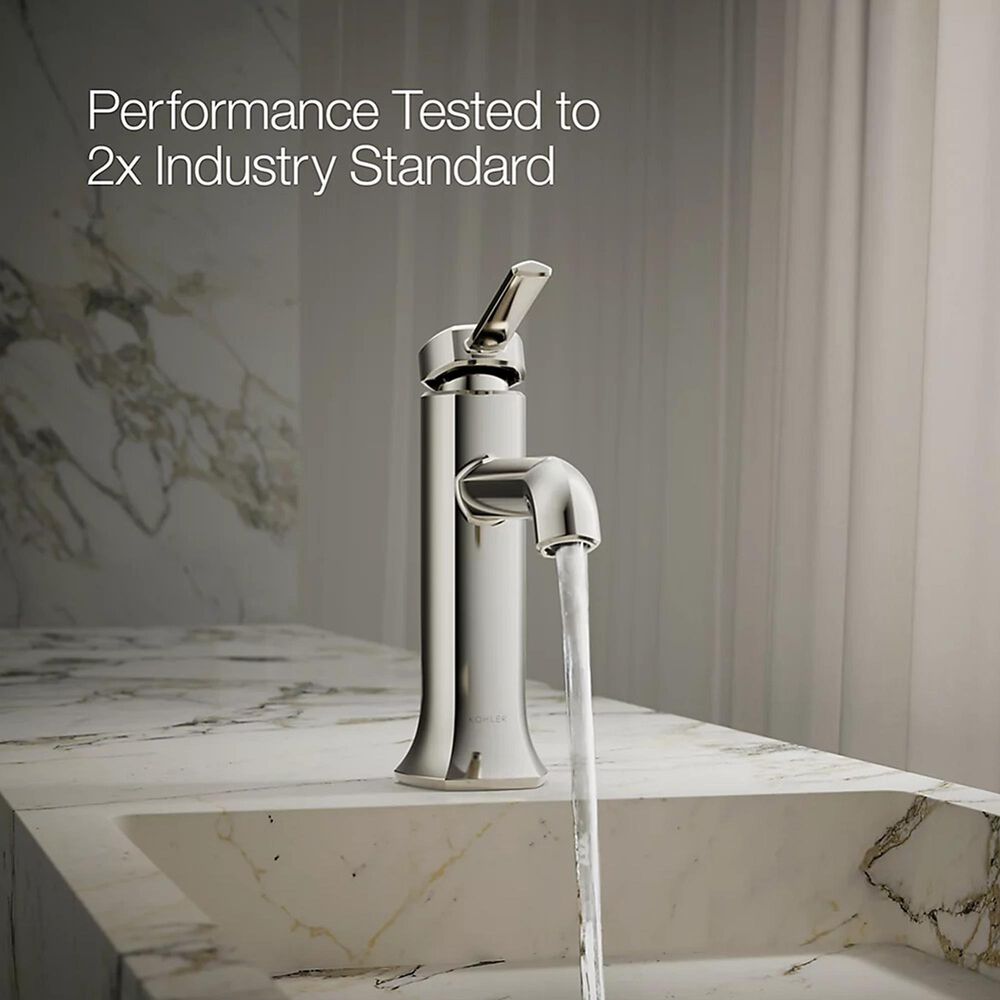 Kohler Occasion Single-Handle Bathroom Sink Faucet in Vibrant Polished Nickel, , large