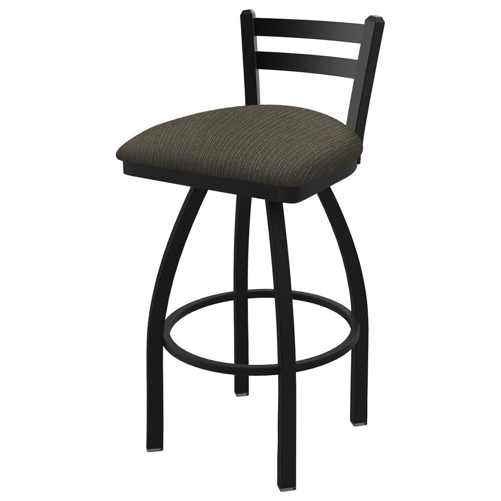 Holland Bar Stool 411 Jackie 25" Low Back Swivel Counter Stool with Black Wrinkle and Graph Chalice Seat, , large