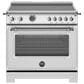 Bertazzoni Heritage 5.7 Cu. Ft. Freestanding Electric Range in Stainless Steel, , large