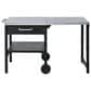 Hearth and Haven Outdoor Foldable Kitchen Cart with Side Table in Black, , large
