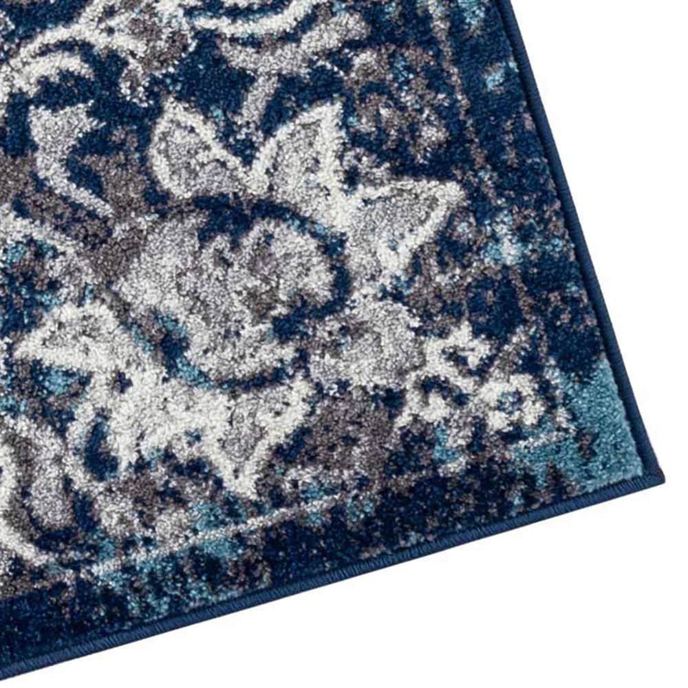 Amer Rugs Alexandria 2&#39;6&quot; x 10&#39;3&quot; Ivory and Navy Runner, , large