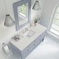 James Martin Vanities Breckenridge 60" Single Bathroom Vanity in Serenity Blue with 3 cm Ethereal Noctis Quartz Top, Rectangular Sink and FreePower Wireless Charger, , large