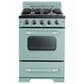 Unique Appliances Classic Retro 24" Compact Convection Gas Range in Ocean Mist Turquoise, , large