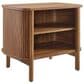 Modway Cadence Open 2 Shelves Nightstand in Walnut, , large