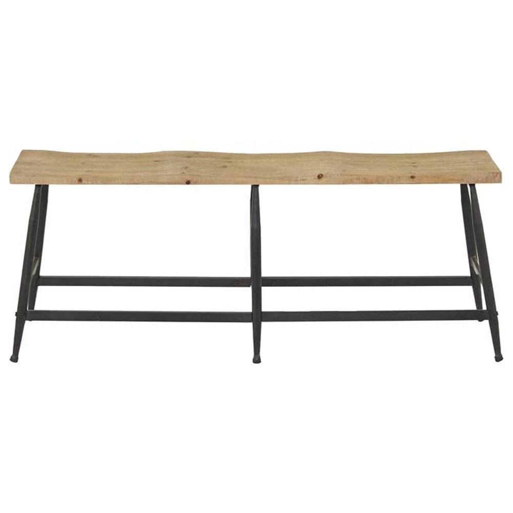 Maple and Jade 48&quot; Bench in Black and Brown, , large