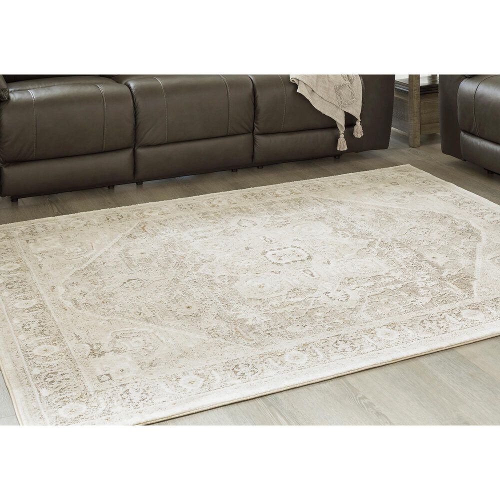 Ashley Gatwell 8&#39; x 10&#39; Ivory, Gray and Tan Area Rug, , large