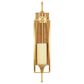 Maple and Jade 6" x 24" Candle Holder Wall Sconce in Gold and Dark Brown, , large