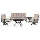 Woodard Cortland 5-Piece Patio Conversation Set in Memo Hemp, , large
