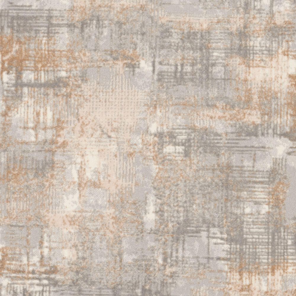 Nourison Rush CK951 4&#39; Round Grey and Beige Area Rug, , large