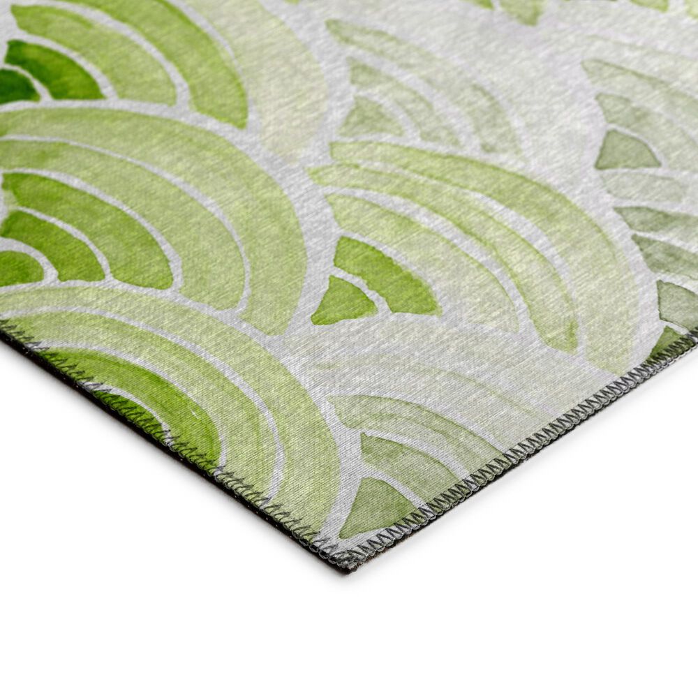 Dalyn Rug Company Seabreeze Geometric 2&#39;3&quot; x 7&#39;6&quot; Lime-in Runner, , large